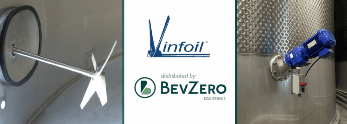 Vinfoil Wine Tank Mixer for gentle effective mixing
